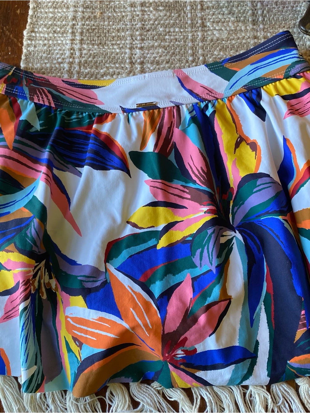 Anne Cole Women's Multicolor Tropical Floral Swim Skirt